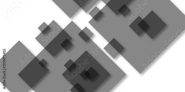 Fototapeta Abstract black rectangle shape geometric line background. Geometric background. Vector illustration abstract graphic design banner pattern presentation background web. design for brochure, website.