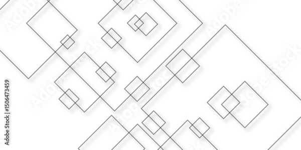 Fototapeta Abstract black rectangle shape geometric line background. Geometric background. Vector illustration abstract graphic design banner pattern presentation background web. design for brochure, website.