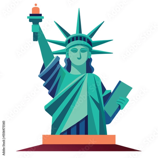 Obraz statue of liberty coloueful