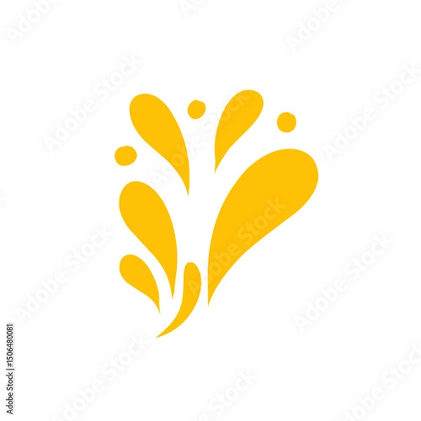 Fototapeta orange splash vector