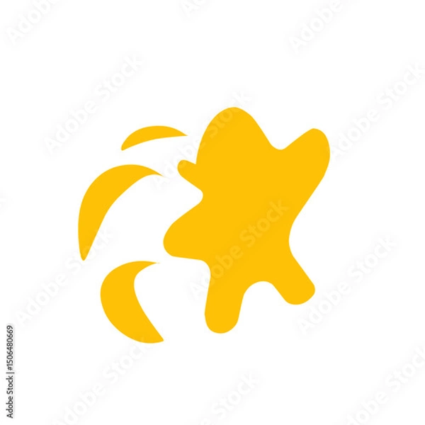 Obraz orange splash vector