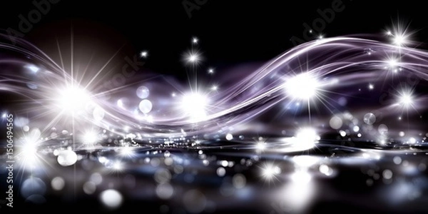 Fototapeta Abstract light wave background.Based on Generative AI