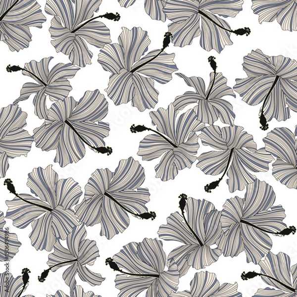Fototapeta Abstract floral pattern perfect for textile design,