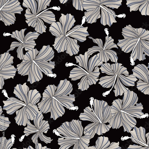 Fototapeta Abstract floral pattern perfect for textile design,