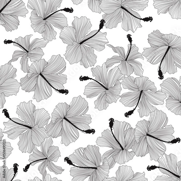 Fototapeta Abstract floral pattern perfect for textile design,