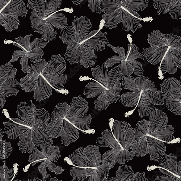 Fototapeta Abstract floral pattern perfect for textile design,