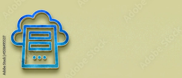 Fototapeta Cloud Data Transfers Secure Uploads and Downloads for Reliable Storage