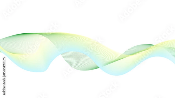 Fototapeta Elegant curves in a gradient color scheme.
A modern take on wave-like imagery.