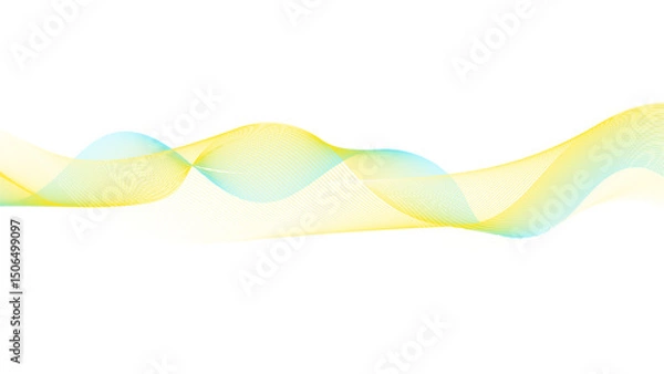 Fototapeta Abstract background with lines and smoke waves, Abstract wavy line art.
