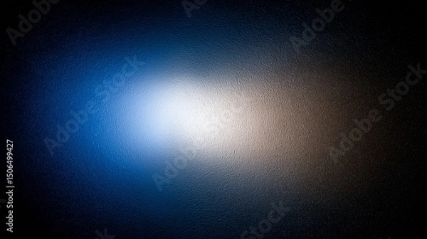Fototapeta Blue white , color gradient rough abstract background shine bright light and glow template empty space.