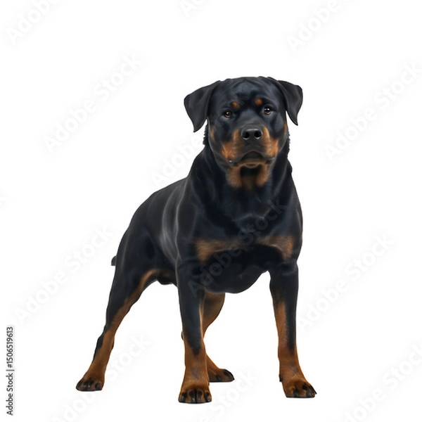 Obraz Rottweiler Working Dogs transparent background