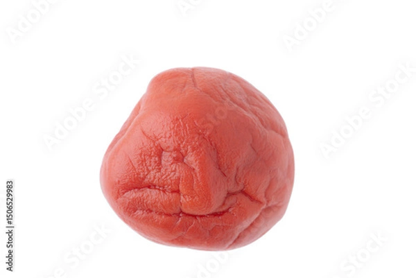 Fototapeta 透明背景に1個の梅干し