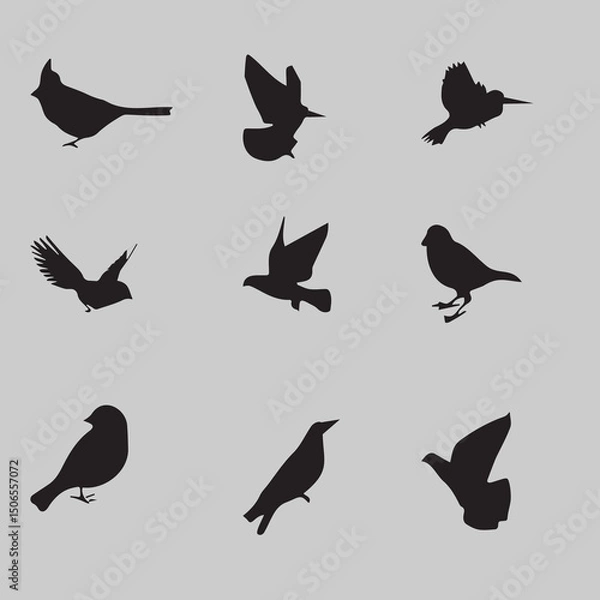 Fototapeta Cute Birds Vector