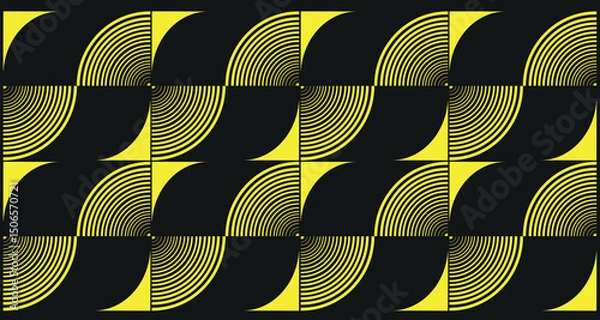 Fototapeta  abstract geometric shapes on white background