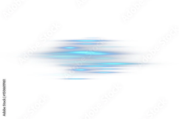 Fototapeta Blue Light Speed Motion Lines – Abstract Vector Effect for Banner, Futuristic Dynamic Stripes , Glowing Streaks for Technology Design, Fast Movement Illustration.PNG	
