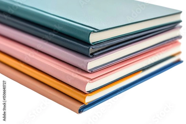 Fototapeta Stack of colorful notebooks