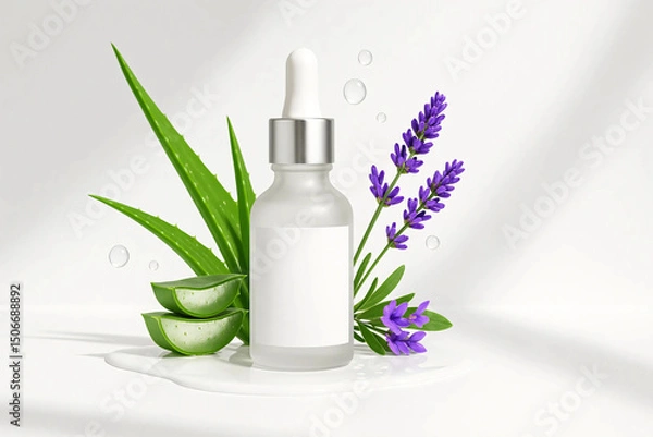 Obraz A realistic mockup of a modern skincare product on a minimalistic background