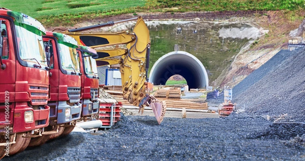 Fototapeta motorway construction