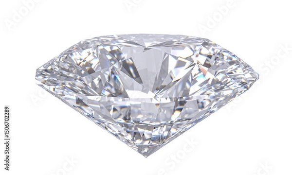 Fototapeta 3d diamond on transparent background