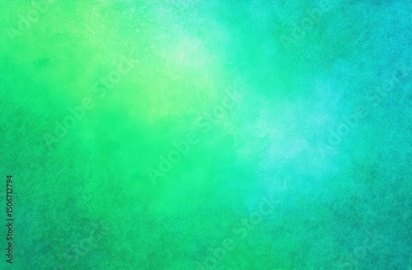 Fototapeta Gentle green background with a subtle cloud texture for an ethereal feel, suitable as the base for your scrapbook paper or journal page