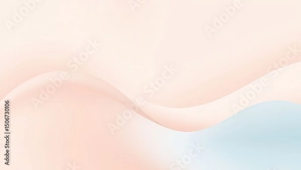 Obraz Soft pastel abstract wave background design