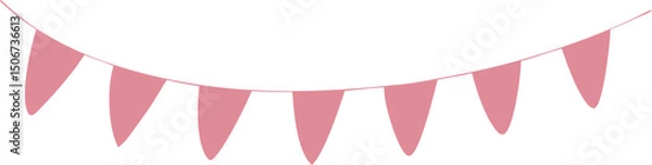 Obraz red ribbon on white background