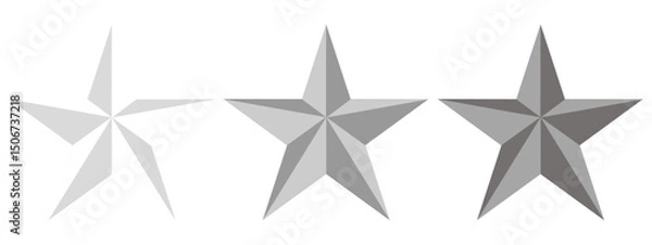 Fototapeta Star vector icon symbol designed in filled, outline, line and stroke style. Concept for star rating, feedback, bookmark, customer review, quality, marking. Isolated vector illustration.	