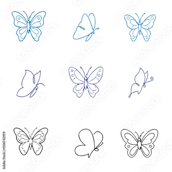Obraz butterfly vector image 6