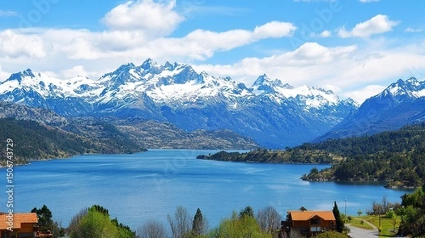 Obraz mountain lake in the alps