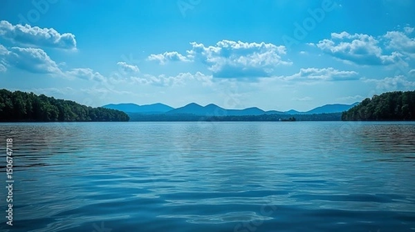 Obraz mountain lake in the summer