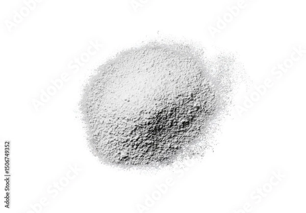 Obraz powder pile on a black background.