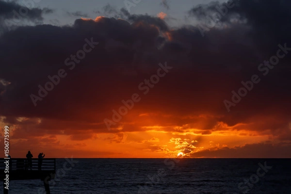 Obraz Sunset over the ocean