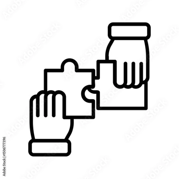 Fototapeta Teamwork and Partnership Icon