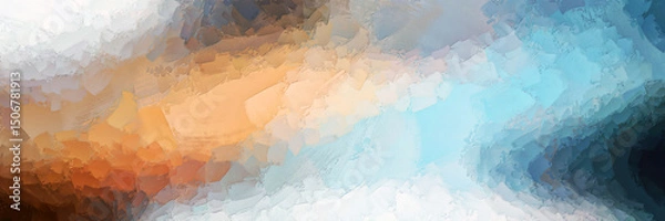 Fototapeta paint scrapers style brush stroke inclined style concept wall mural blended abstract layered shadow bright and pale rainbow color tone
