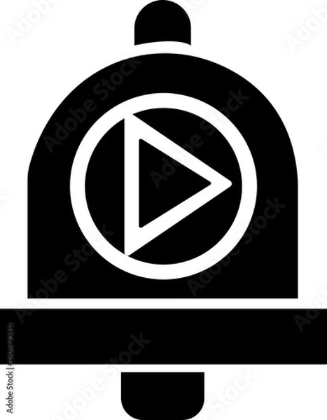 Fototapeta Notification bell icon , alert icon for incoming inbox message, ringing bell icon set with alert and reminder symbols. Includes mobile and web app elements, perfect for social media, messages, updates