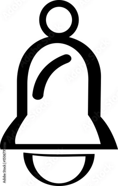 Fototapeta Notification bell icon , alert icon for incoming inbox message, ringing bell icon set with alert and reminder symbols. Includes mobile and web app elements, perfect for social media, messages, updates