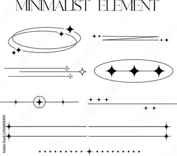 Fototapeta minimalist element design for templates.