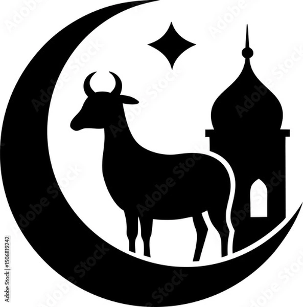Fototapeta eid ul adha vector icon