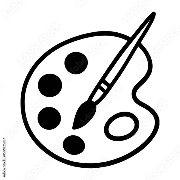 Obraz Artistic creativity symbolized elegantly vector