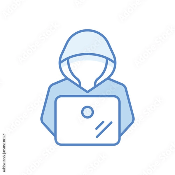 Fototapeta Hacker vector icon