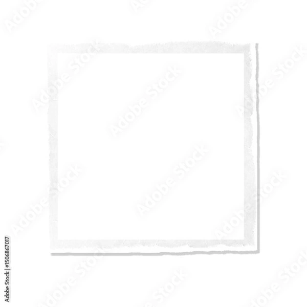 Obraz photo card made of paper like a polaroid card on the png backgrounds