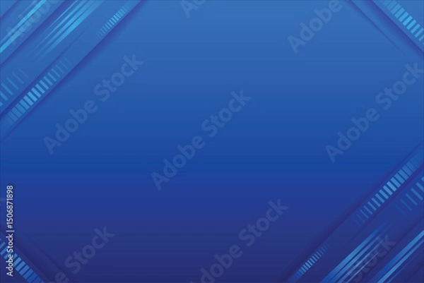 Obraz Gradient stripes blue background
