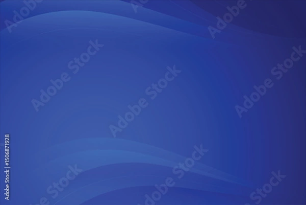 Obraz Dynamic wave motion gradient blue background