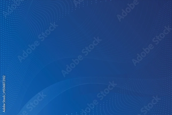 Obraz Moving wave blue background