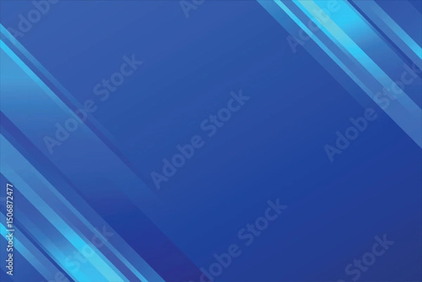 Obraz Line gradient blue background