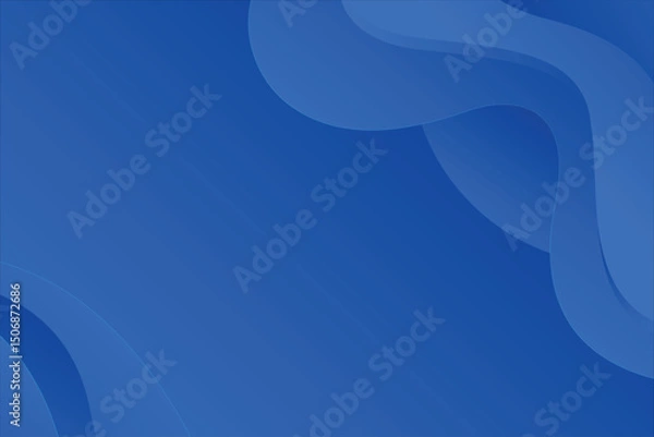 Obraz Wave gradient blue background