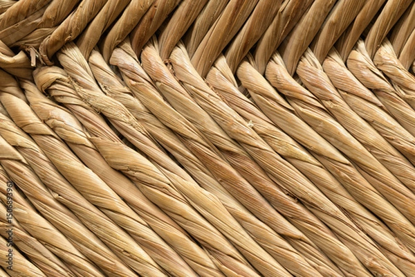Fototapeta TRENZADO Y ABSTRACCIÓN CON FIBRAS DE TYPHA