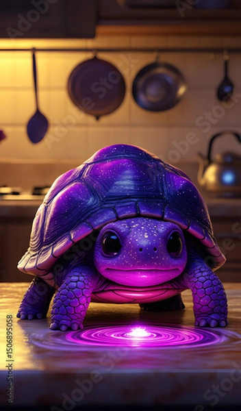 Obraz space turtle