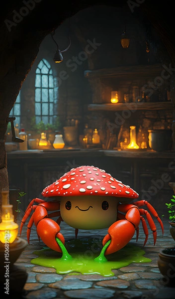 Obraz crab mushroom