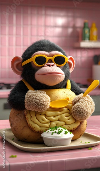 Obraz Grumpy Monkey